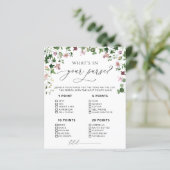 Grüne, Was ist in deinem Spiel mit Purse? (Stehend Vorderseite)