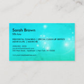 Grüne Wäsche Reinigung Kleidung waschen Visitenkarte (Rückseite)