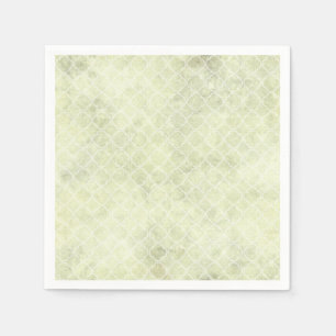 Grüne Wasserfarbe Absract Pastel Serviette