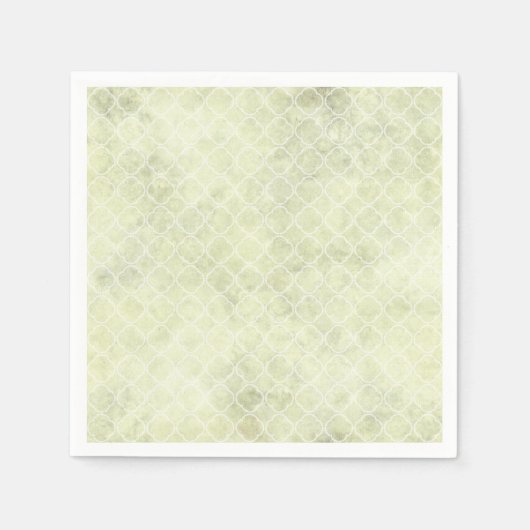 Grüne Wasserfarbe Absract Pastel Serviette (Vorderseite)