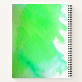 Grüne Wasserfarbe - das kreative Lebensangebot Notizblock (Rückseite)