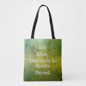 Grüne Wasserfarbe essen schlafende Kinder zum Spor Tasche (Vorderseite)