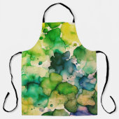 Grüne Wasserfarbe Fusion Schürze (Vorderseite)