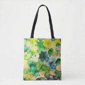Grüne Wasserfarbe Fusion Tasche (Vorderseite)