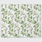 Grüne Wasserfarbe Geschenkpapier (Flach)
