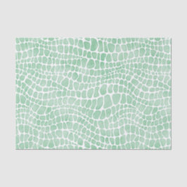 Grüne Wasserfarbe Krokodile Haut Seidenpapier