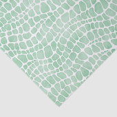Grüne Wasserfarbe Krokodile Haut Seidenpapier (Ausschnitt)