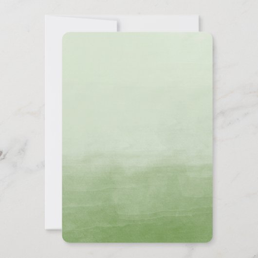 Grüne Wasserfarbe Watermelon Barbecue Einladung (Rückseite)