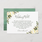 Grüne Wasserfarben Blumenzwiebeln wünschenswert Einladung (Vorne/Hinten)