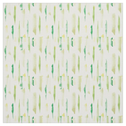 Grüne Wasserfarben-Pinselstrich-Muster Stoff (Muster)
