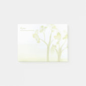 Grüne Wasserfarben Post-it Klebezettel (Vorderseite)