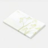 Grüne Wasserfarben Post-it Klebezettel (angewinkelt)