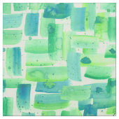 Grüne Wasserfarben Stoff (Muster)