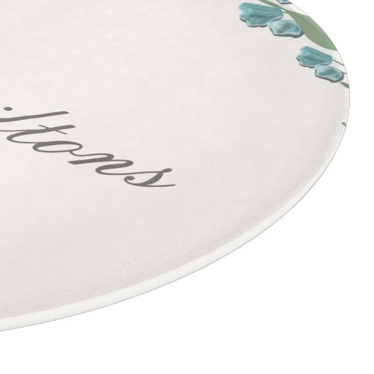 Grüne Wasserfarben-Wildblume Schneidebrett (Ecke)