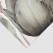 Grüne Wasserfarbenpeere Blumendecoupage Seidenpapier (Ausschnitt)