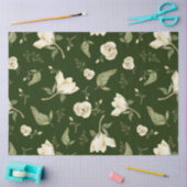 Grüne Wasserfarbenpeere Blumendecoupage Seidenpapier (Basteln)