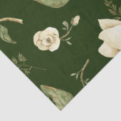 Grüne Wasserfarbenpeere Blumendecoupage Seidenpapier (Ausschnitt)