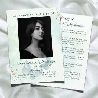 Grüne Wasserfarbenschmetterlingsbeerdigung Programm