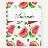 Grüne Wassermelone Seepromenade Notizblock (Vorderseite)