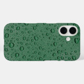 Grüne Wassertropfen Case-Mate iPhone Hülle (Rückseite (Horizontal))