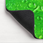 Grüne Wassertropfen Mousepad (Ecke)