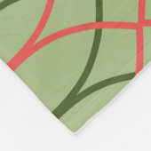 Grüne Waves Fleecedecke (Ecke)
