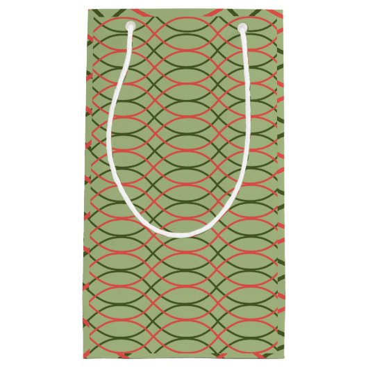 Grüne Waves Kleine Geschenktüte (Vorderseite)