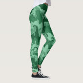 Grüne Waves Leggings (Rechts)