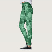 Grüne Waves Leggings (Links)