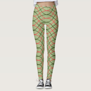 Grüne Waves Leggings