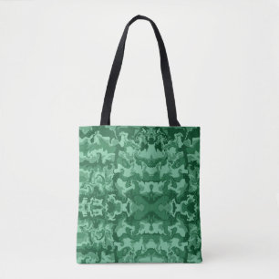 Grüne Waves Tasche