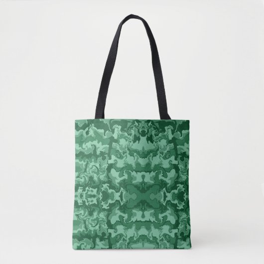 Grüne Waves Tasche (Vorderseite)