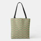 Grüne Waves Tasche (Rückseite)