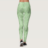 Grüne weiche, farbenfrohe Leggings (Rückseite)