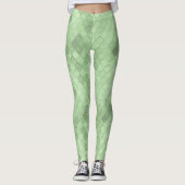 Grüne weiche, farbenfrohe Leggings (Vorderseite)