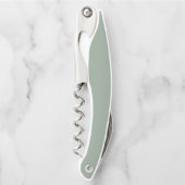 Grüne weiche Pastellfarbe Farbe Kellnermesser (Vorderseite)