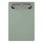 Grüne weiche Pastellfarbe Farbe Mini Klemmbrett (Vorderseite)