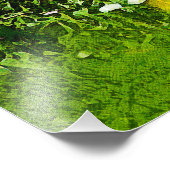 Grüne Weiden Fotodruck (Ecke)