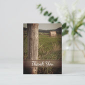 Grüne Weiden in der Landwirtschaft Vielen Dank Postkarte (Stehend Vorderseite)