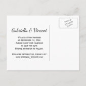 Grüne Weiden - LänderRanch Hochzeiten speichern da Ankündigungspostkarte (Rückseite)