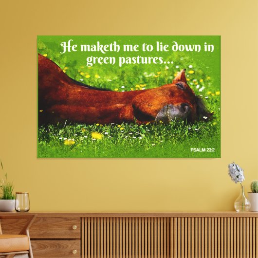 Grüne Weiden Leinwanddruck (Insitu (Wohnzimmer))