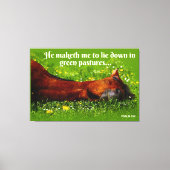 Grüne Weiden Leinwanddruck (Vorderseite)