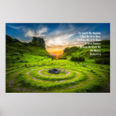 "Grüne Weiden" Psalm 23:1-2 Anointed Prophetic Poster (Vorne)