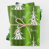 Grüne Weihnachten Geschenkpapier Set (Beispiel)