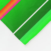 Grüne Weihnachten kreativ gestreift Fleecedecke (Ecke)