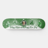 Grüne Weihnachten Skateboard (Horizontal)