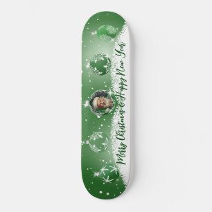 Grüne Weihnachten Skateboard