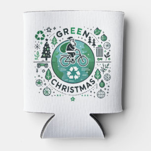 Grüne Weihnachten - Weihnachten und Recycelnd Desi Dosenkühler