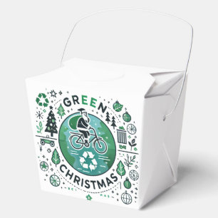 Grüne Weihnachten - Weihnachten und Recycelnd Desi Geschenkschachtel