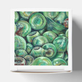 Grüne Weihnachtsbälle Geschenkschachtel (Oben)